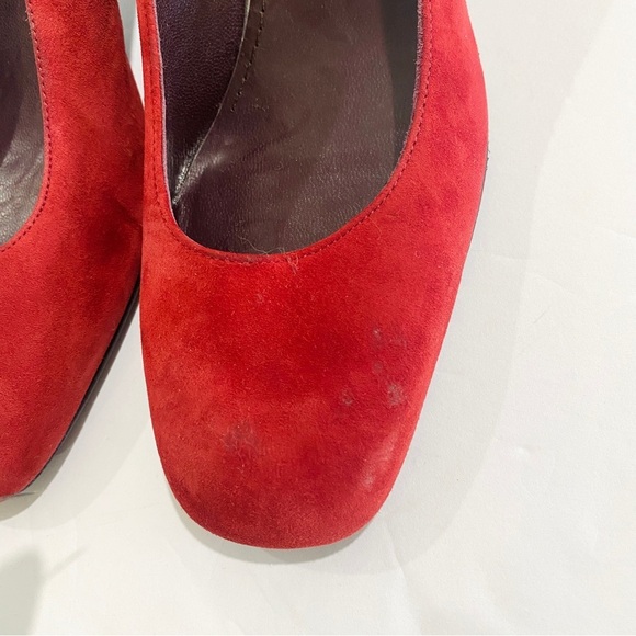 Stuart Weitzman suede red heels - Picture 7 of 7